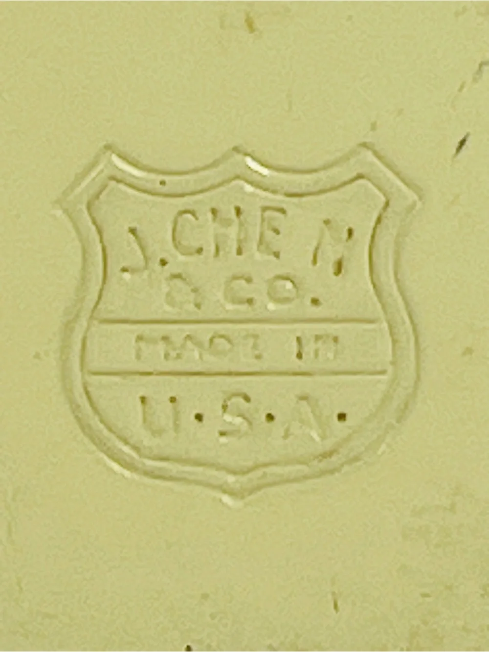 J.Chen & CO Vintage‎ Cream Recipes Decorative Tin Storage Box Metal Made in USA